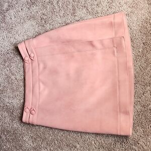 WHBM Pink Faux Suede Skirt Sz 0 NWT